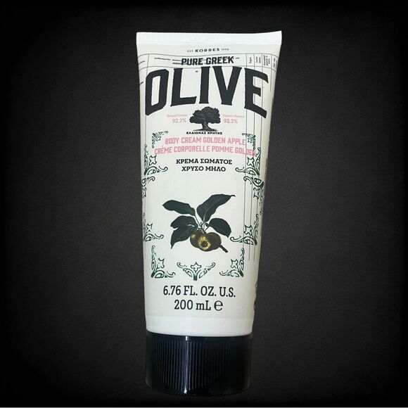 New and Sealed Korres Olive & Golden Apple Jumbo Size Body Cream 6.86 oz